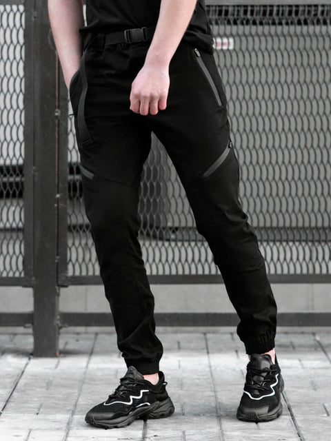 Жүгіру шалбары BEZET Techwear қара түсті
