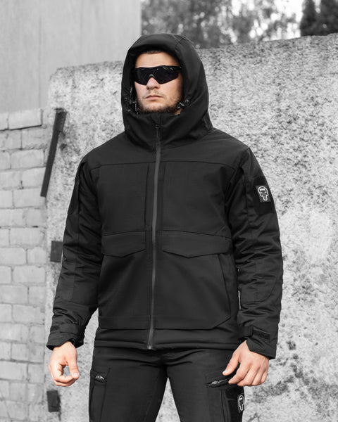 Тактикалық қысқы күрте BEZET Sturm қара