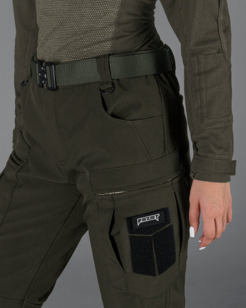 Әйелдерге арналған қысқы тактикалық жүк шалбар Softshell BEZET Echelon Khaki