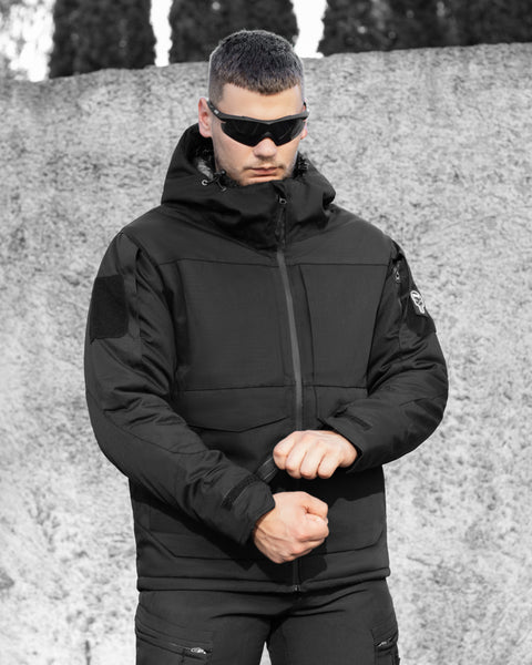 Тактикалық қысқы күрте BEZET Sturm қара
