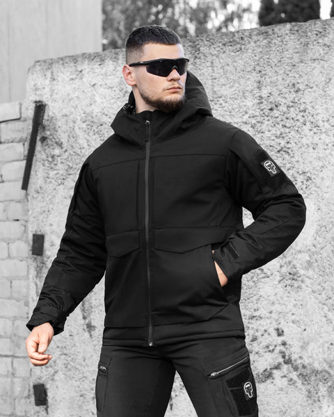 Тактикалық қысқы күрте BEZET Sturm қара