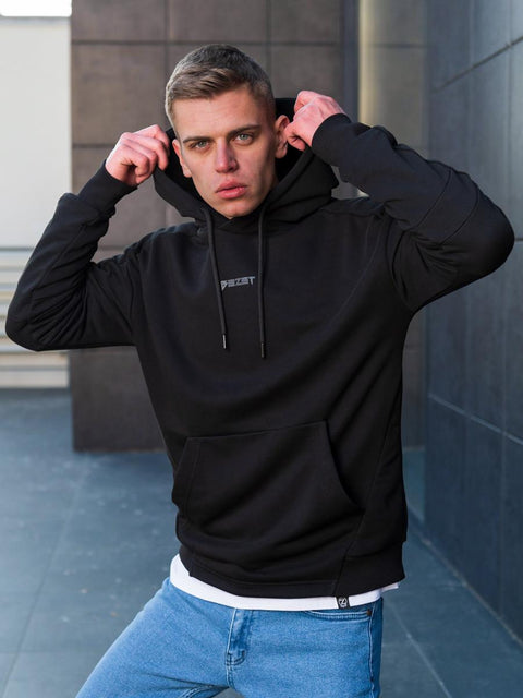 Hoodie BEZET Crazy қара