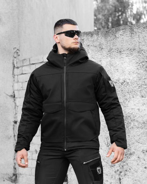 Тактикалық қысқы күрте BEZET Sturm қара