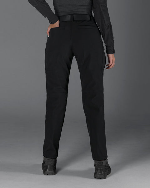 Әйелдерге арналған қысқы тактикалық жүк шалбары Softshell BEZET Echelon қара түсті