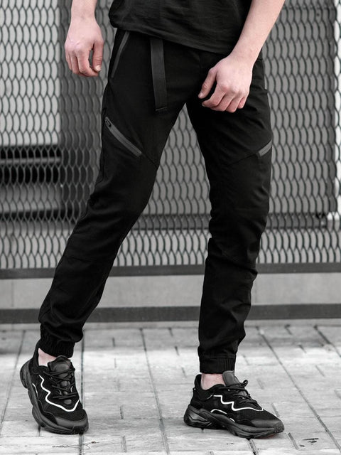 Жүгіру шалбары BEZET Techwear қара түсті