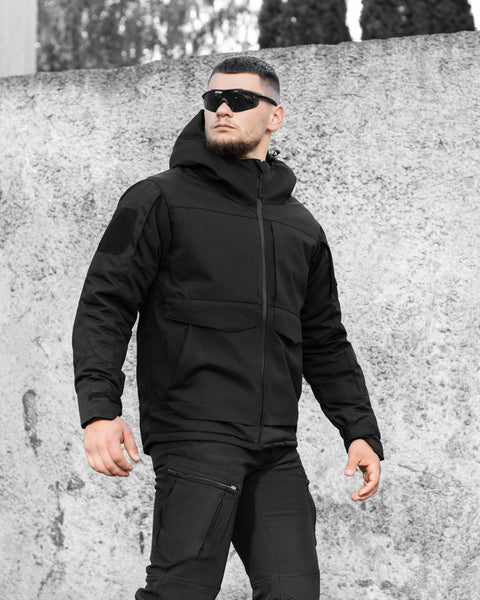 Тактикалық қысқы күрте BEZET Sturm қара