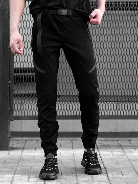 Жүгіру шалбары BEZET Techwear қара түсті