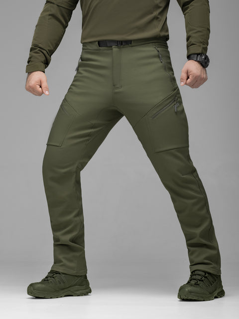 Брюки карго тактические Softshell BEZET Techwear хаки