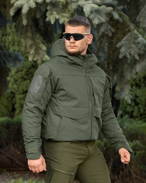 Тактикалық қысқы күрте BEZET Assault хаки