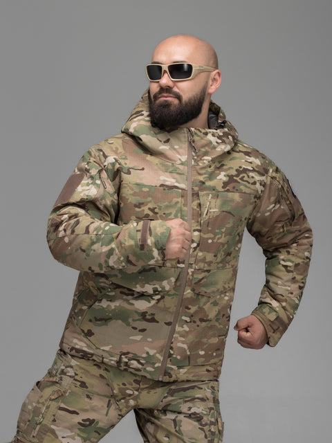 Куртка тактическая зимняя BEZET Штурм мультикам