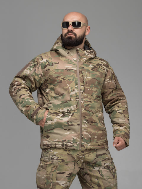 Куртка тактическая зимняя BEZET Штурм мультикам