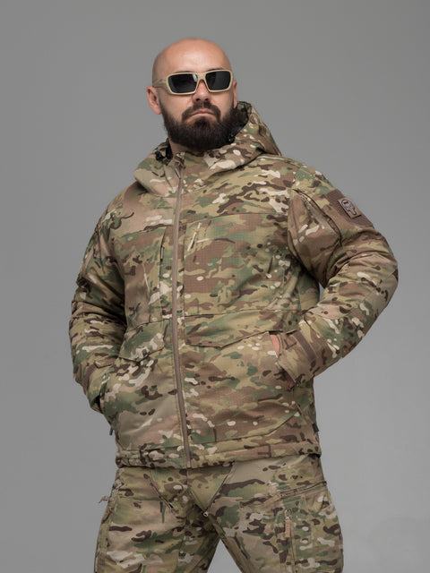 Куртка тактическая зимняя BEZET Штурм мультикам