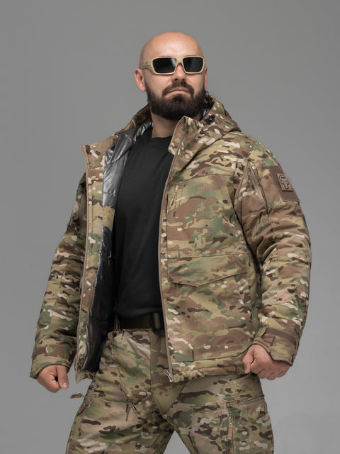 Куртка тактическая зимняя BEZET Штурм мультикам