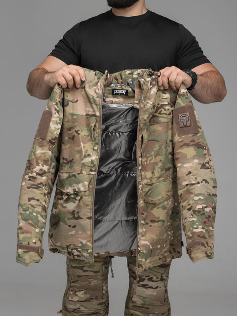Куртка тактическая зимняя BEZET Штурм мультикам