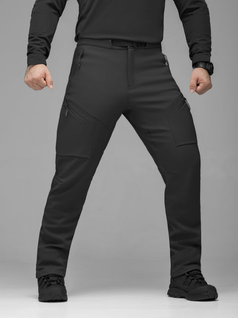 Брюки карго тактические Softshell BEZET Techwear черный