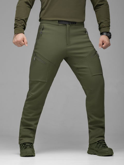 Брюки карго тактические Softshell BEZET Techwear хаки