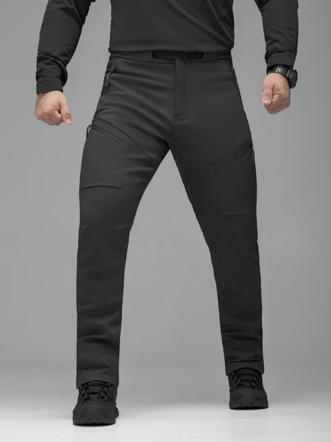 Брюки карго тактические Softshell BEZET Techwear черный