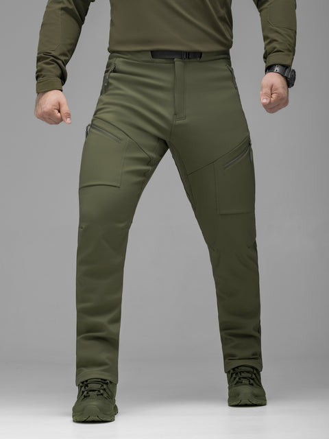 Брюки карго тактические Softshell BEZET Techwear хаки