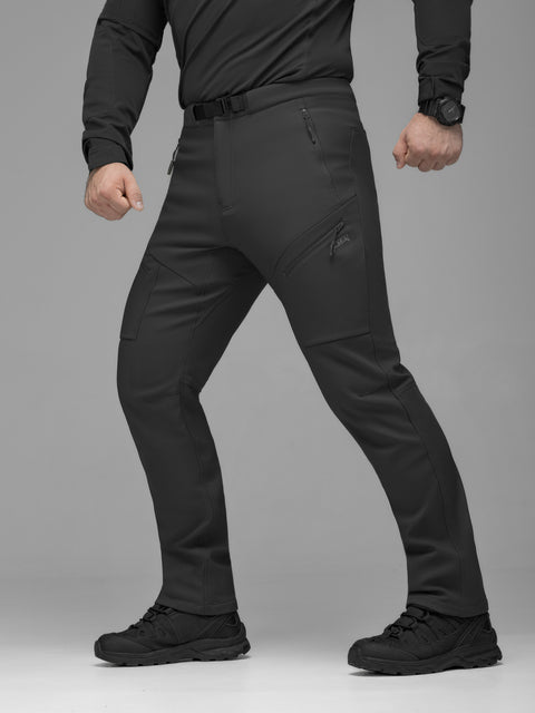 Брюки карго тактические Softshell BEZET Techwear черный