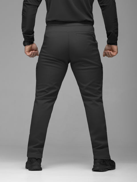 Брюки карго тактические Softshell BEZET Techwear черный