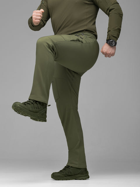 Брюки карго тактические Softshell BEZET Techwear хаки