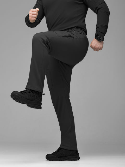 Брюки карго тактические Softshell BEZET Techwear черный