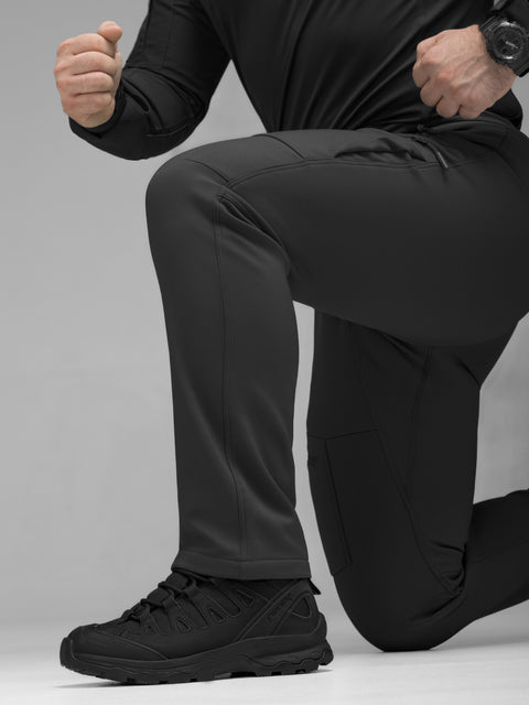 Брюки карго тактические Softshell BEZET Techwear черный