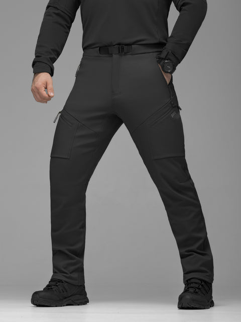 Брюки карго тактические Softshell BEZET Techwear черный
