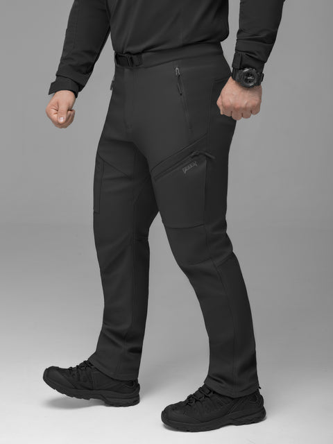 Брюки карго тактические Softshell BEZET Techwear черный