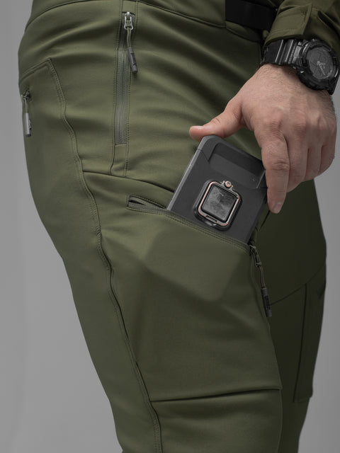 Брюки карго тактические Softshell BEZET Techwear хаки