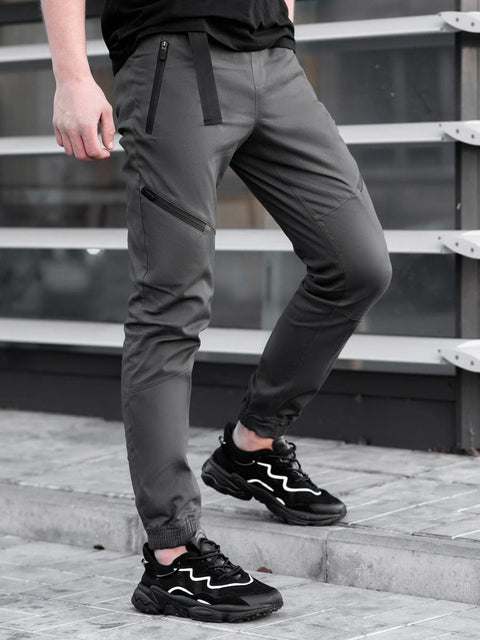 Брюки джоггеры BEZET Techwear серый